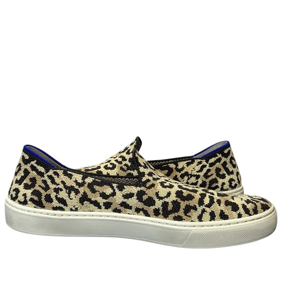 Rothy's The Original Slip On Sneaker Desert Cat Leopard Cheetah Women's Size 8.5 - Picture 6 of 10